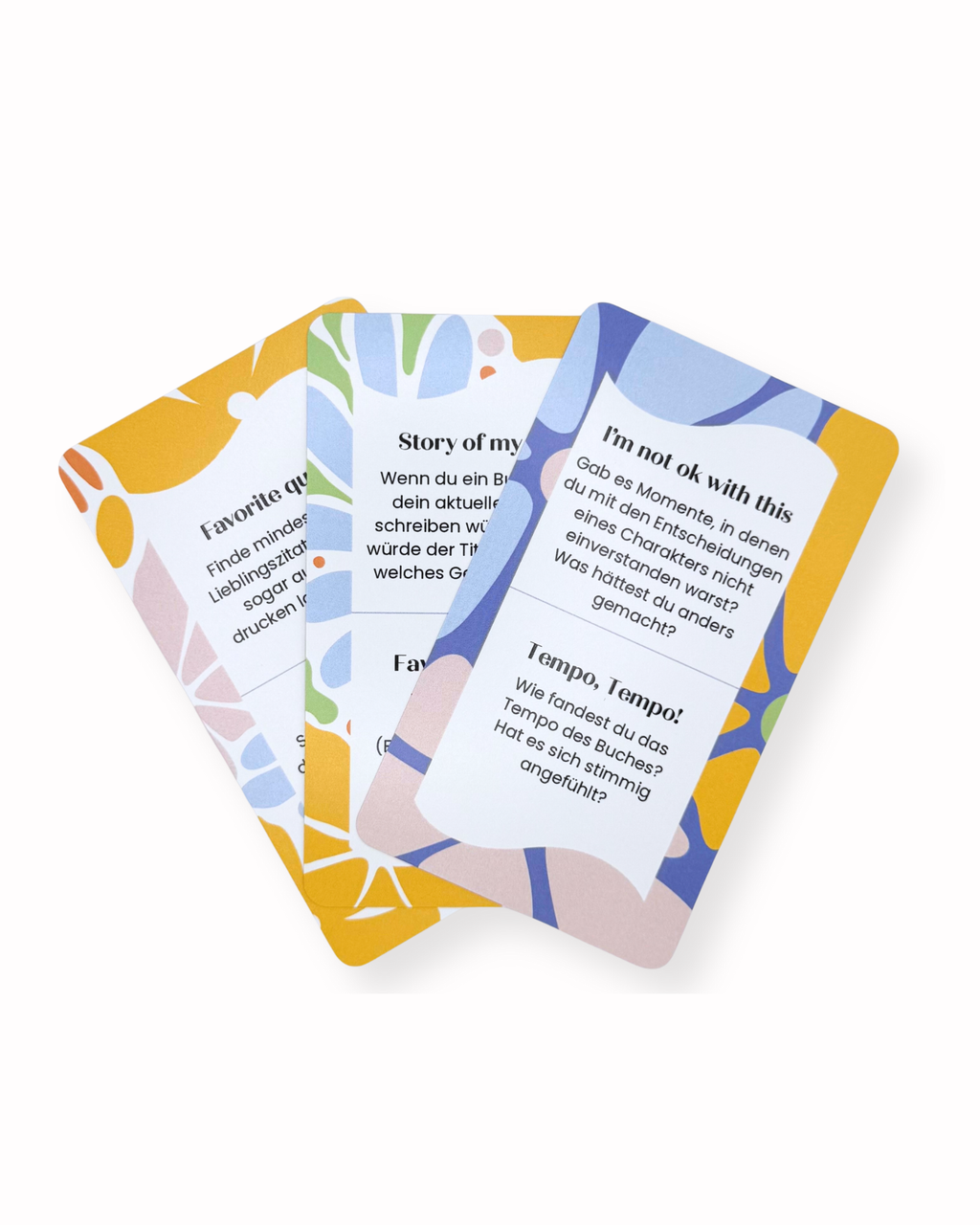 Book Talk Cards - German Edition