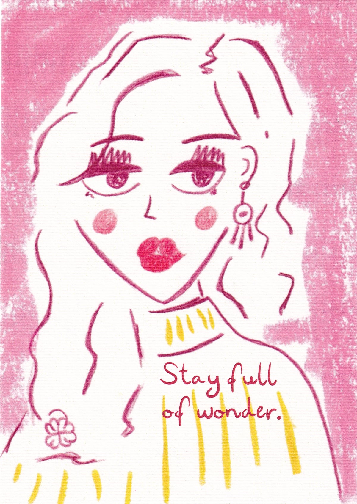 stay full of wonder | Art Print Card