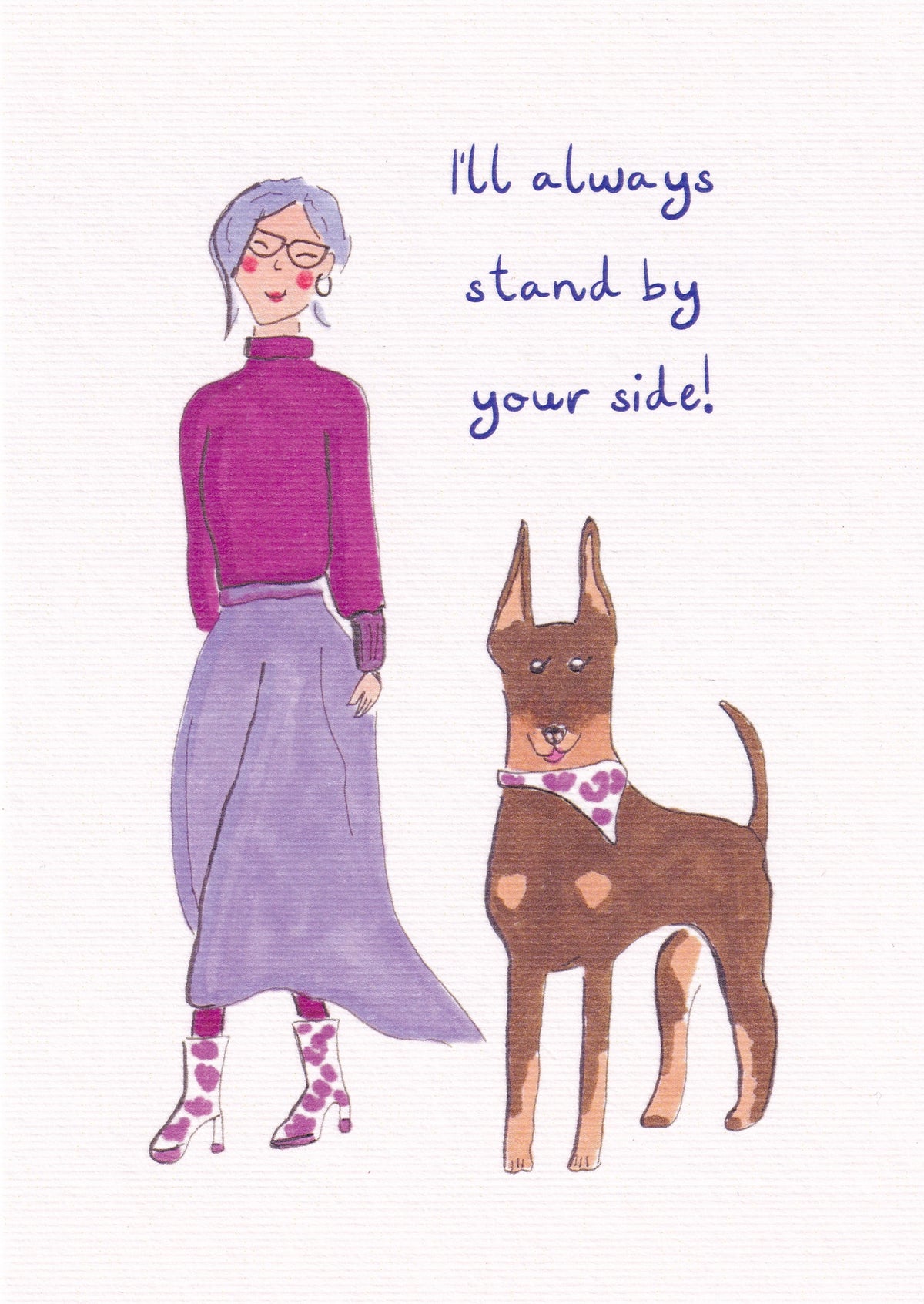 by your side | Art Print Card
